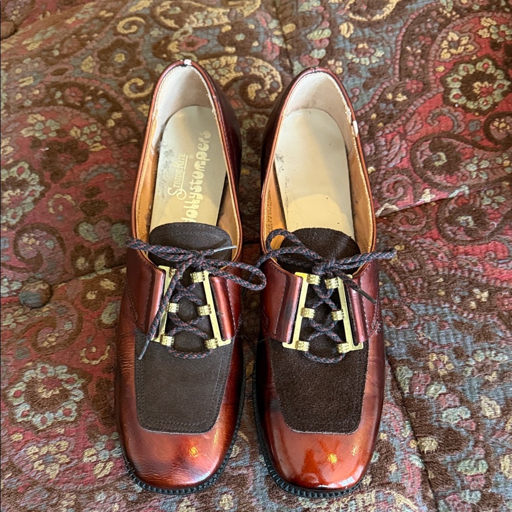 Vintage Stride Rite dollystompers Brown Oxford Shoe